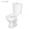 CERSANIT - Wc kompakt 613 ARTECO 010 New CleanOn z deską duroplastową, antybakteryjną, wolnoopadającą z funkcją łatwego wypinania  K667-052